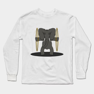 Elephant as Arthist at Circus Long Sleeve T-Shirt